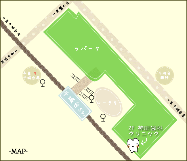 神田歯科クリニック地図